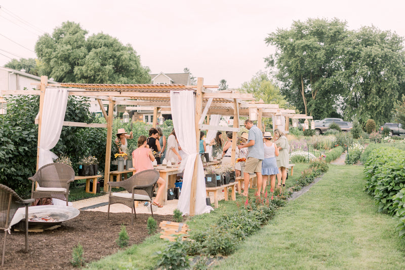 Centerpiece Class & Dinner in the Pergola | Friday, August 29th | 5-9pm